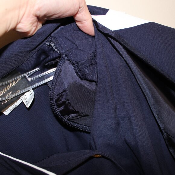 vintage❤️Farouche by Lori Weidner❤️one-piece school uniform blazer bib jacket - Picture 8 of 13